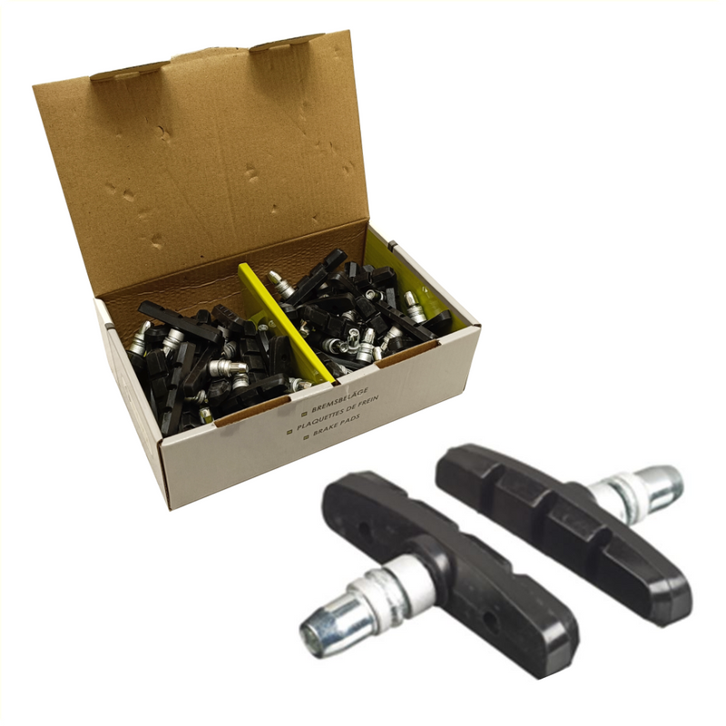 Afbeelding laden in galerijviewer, White label remblokken v-brake 70x15mm (50 sets)

