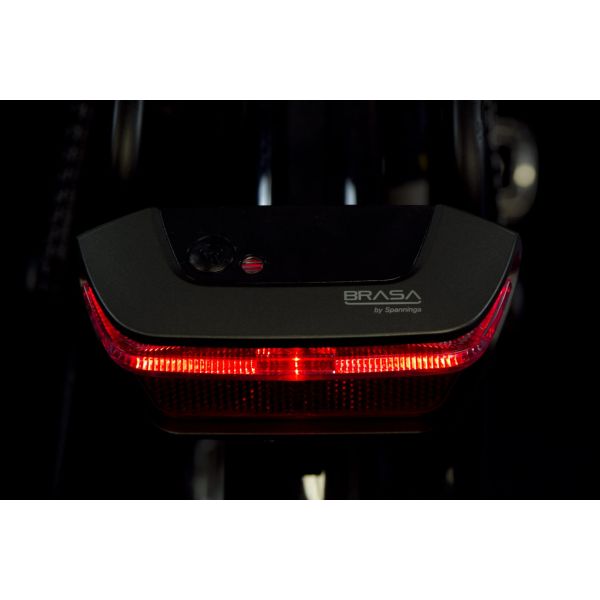 Load image into Gallery viewer, Spanninga dragerachterlicht brasa e-bike 6-12 volt (80 mm montage)
