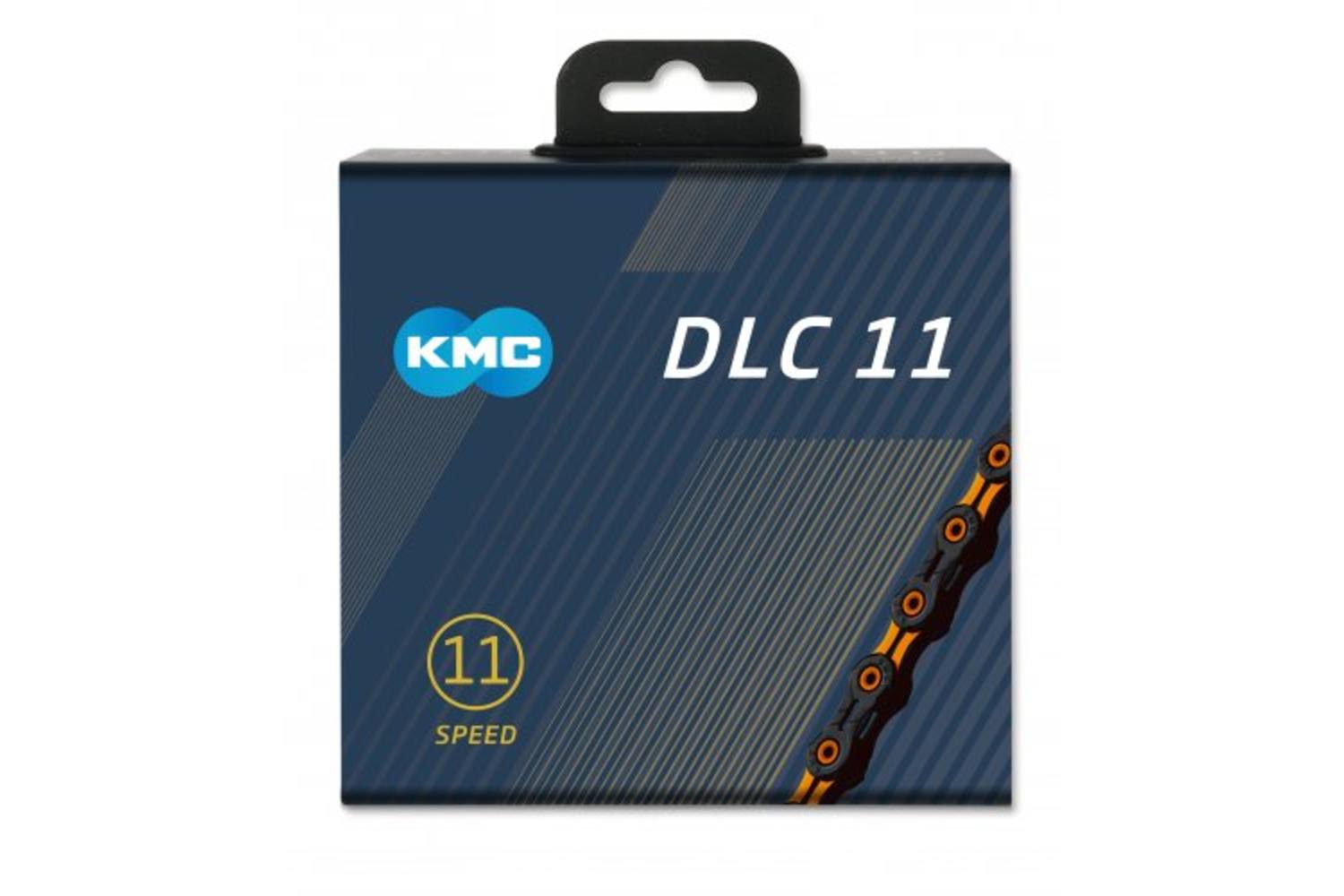 KMC chain 1/2-11/128 118 11V DLC 11 black/orange