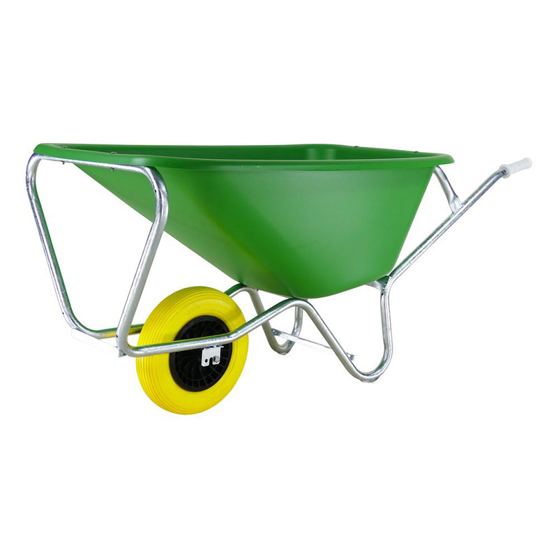 Load image into Gallery viewer, Fort producten kruiwagen f s 165l groen hdpe bak plusnooitmeerlek
