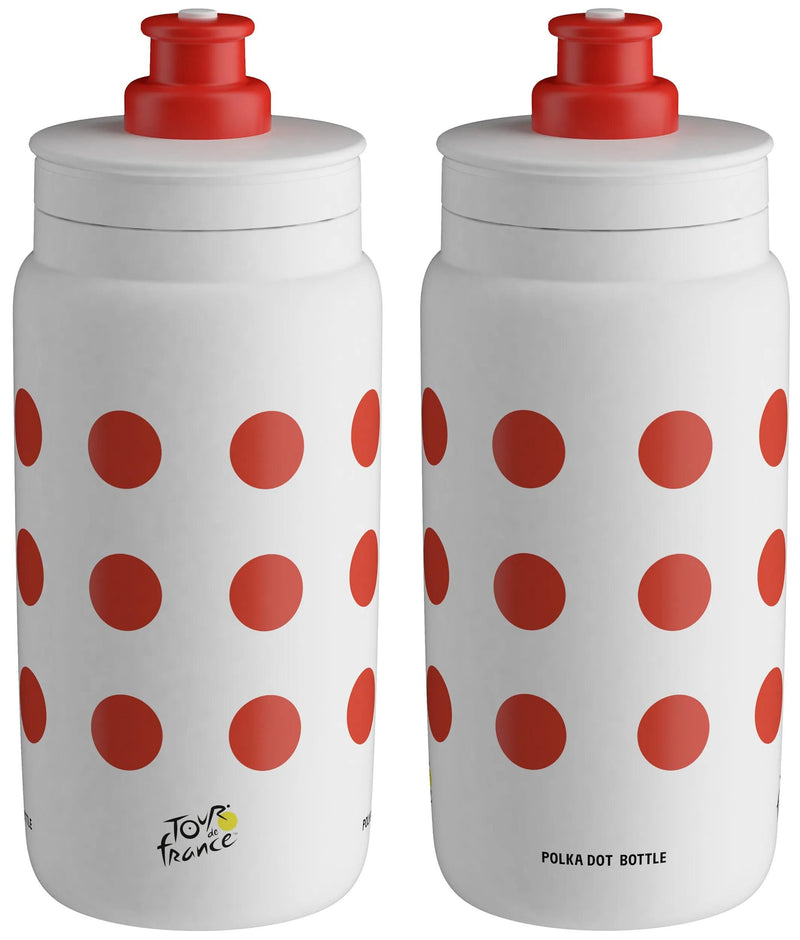Load image into Gallery viewer, Elite trinkflasche fly tour de france trinkfl. fly tour d e france red polka 550ml
