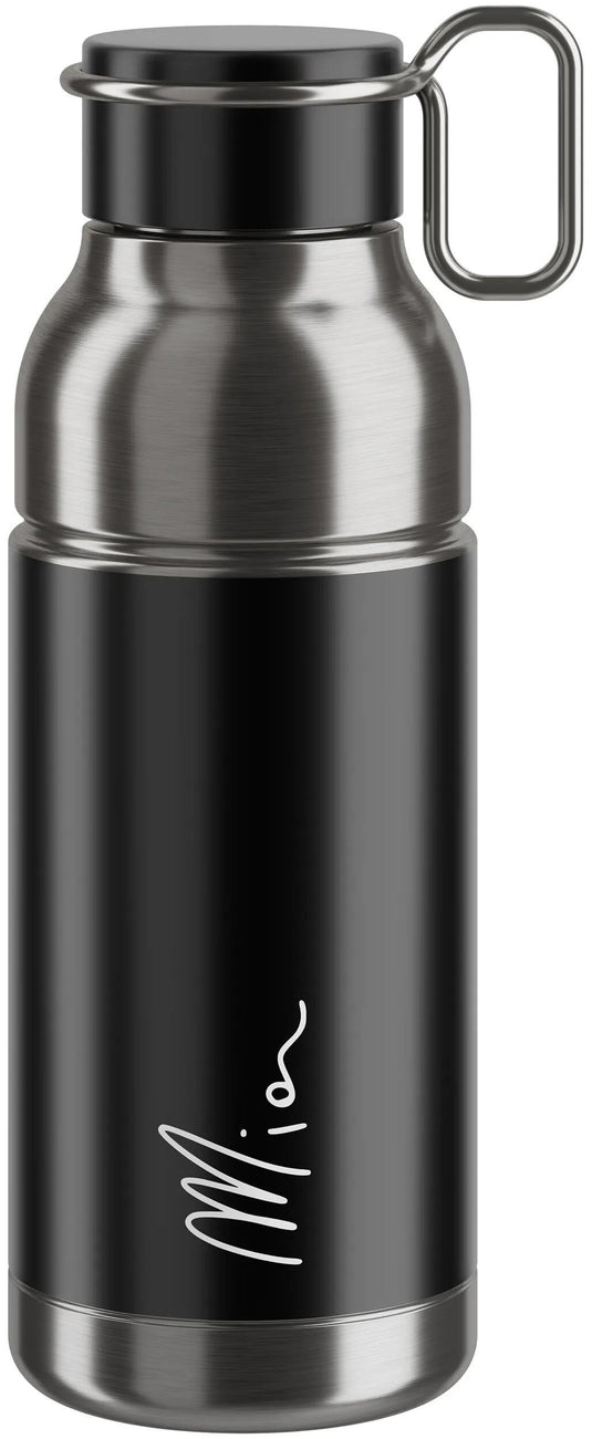 Elite bidon mia inox bottle mia inox 650ml black silver