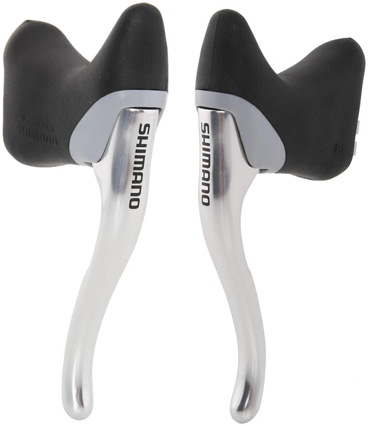 Shimano bremshebel br.lever shim. blr400 pair sil.w.cab.+sle.