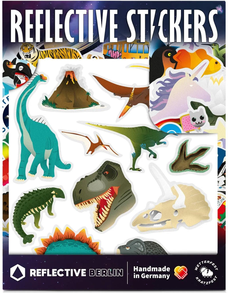 Afbeelding laden in galerijviewer, Reflective berlin reflex-sticker k.i.d. ref.sticker re.berlin kid k.i.d. dinos
