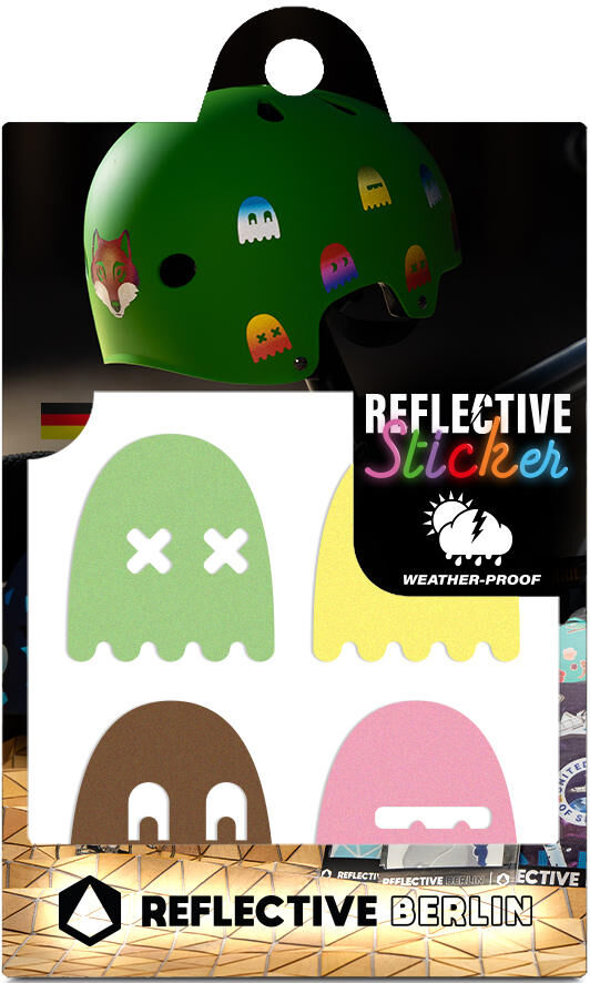 Load image into Gallery viewer, Reflective berlin reflex-sticker decals refl.strip refl.berlin decals ghost ice creme
