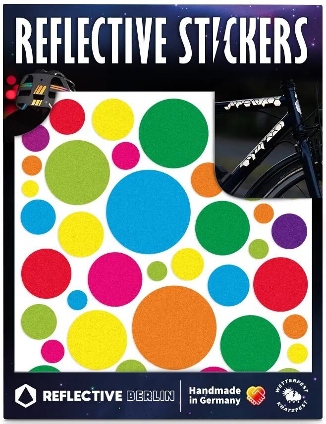 Load image into Gallery viewer, Reflective berlin reflexaufkleber shapes refl.sticker refl.berlin bubbles pop
