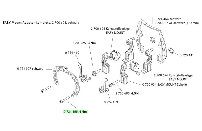 Load image into Gallery viewer, Magura upper adapter bolt evo2 evolution easy mount m5x32 t25
