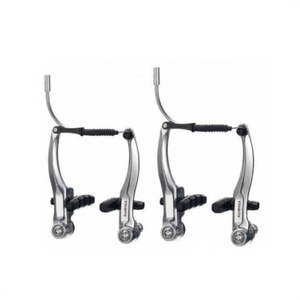 V-brake rem-set zilver voor + achter compleet