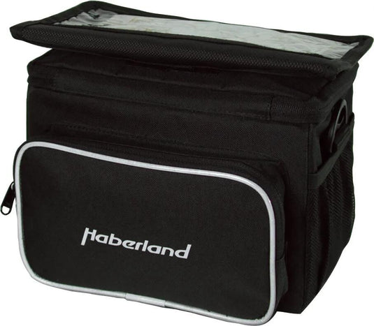 Haberland lenkertasche classic handlebar bags classic, 6l, black
