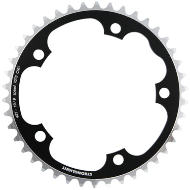 Stronglight kettingblad type s 7075 t6 chainring 7075t6 black 130 mm lochkr. 42z.