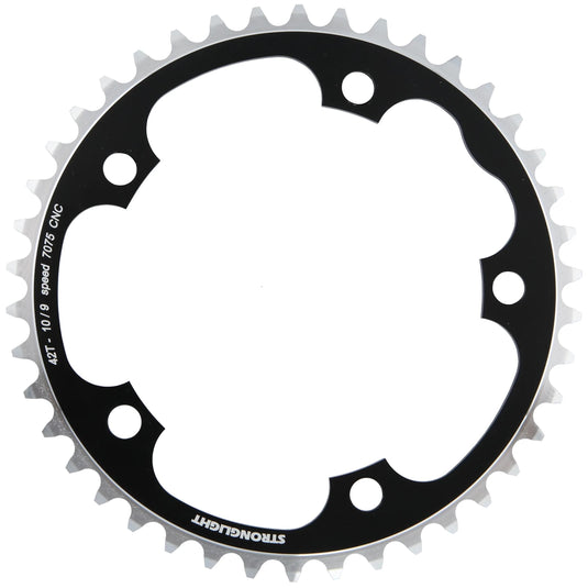 Stronglight kettenblatt type s 7075 t6 chainring 7075t6 black 130 mm lochkr. 42z.