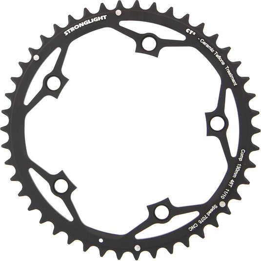 Stronglight kettenblatt ct2 chain ring strongl.ct2 46t alu black