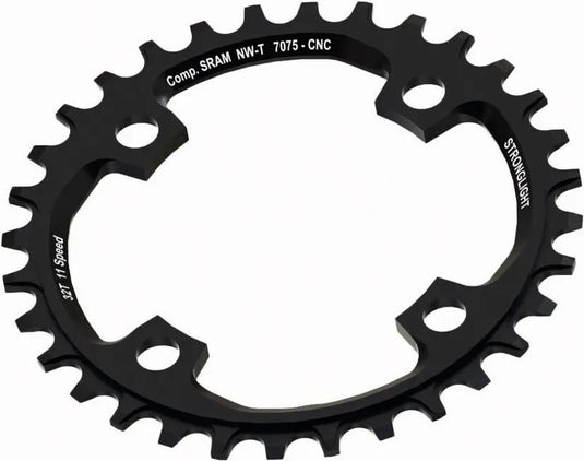Stronglight kettenblatt chain ring 36t bcd 104 alu black