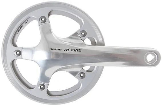 Shimano kettenradgarnitur alfine fc-s501 crankset shim.alfi.fcs501 42t.170mm ht2 1sp sil