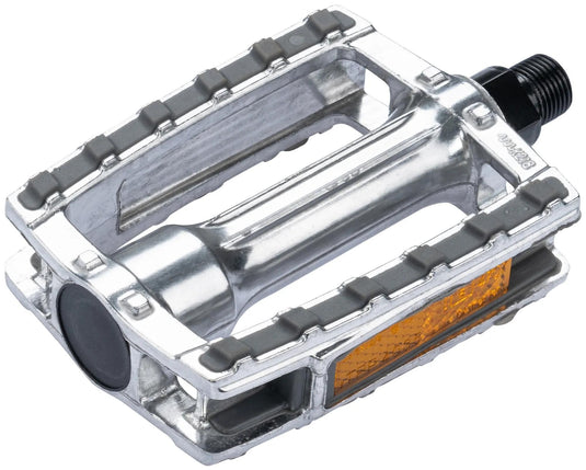 Pedaalset Ergotec 658 9 16 met reflector - zilver grijs