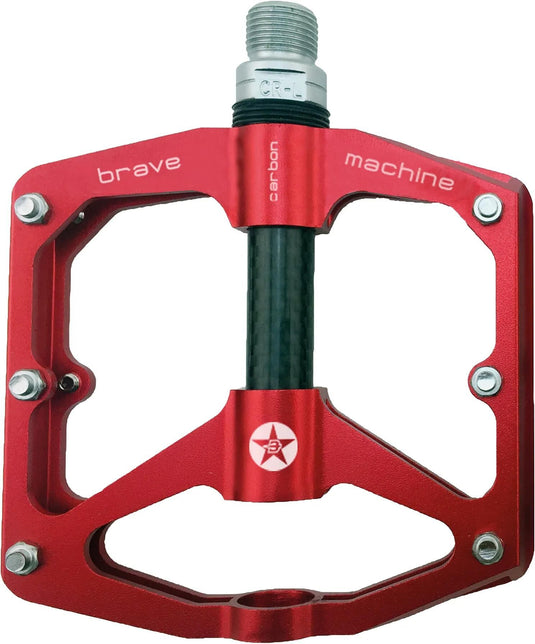 Brave pedal freeride carbon platform pedal freeride carbon red