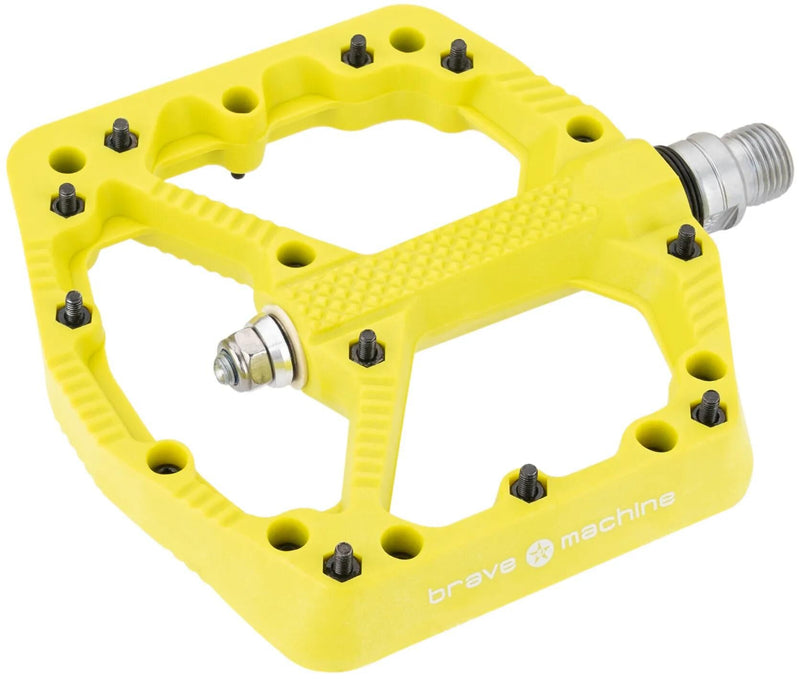 Load image into Gallery viewer, Brave pedal freeride 1 plat.pedal freeride 1 limegreen
