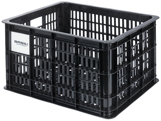 Basil gerecyclede fietskrat m 29.5 liter mik 33 x 44 x 27 cm - zwart