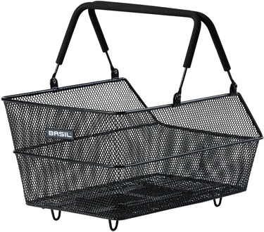 Basil fietsmand cento met mik bevestiging 14 liter 39 x 24 x 13 cm - zwart
