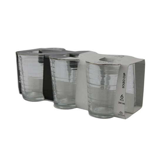 Overige merken soleo drinkglazen 200 ml 3 stuks transparant