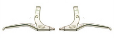 Saccon remhendel set, aluminium. zilver.