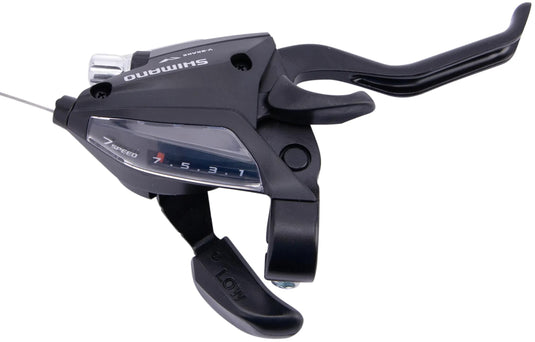 Shimano versteller (rechts) met remhendel 7 speed st-ef500 - 2 vingers - zwart