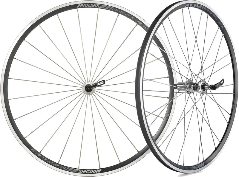 Afbeelding laden in galerijviewer, Miche wielset reflex xl zilver velgrem clincher shima passing
