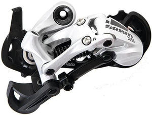 Sram achterderailleur x5 rear derail. x5 9-sp med.cage sil.
