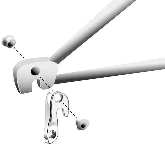 Load image into Gallery viewer, Union derailleurpad GH-132 met schroefset M8x0.75

