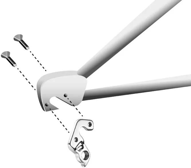 Load image into Gallery viewer, Union derailleurpad gh-163 scott met schroefset
