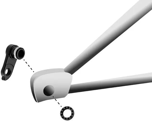 Load image into Gallery viewer, Union schaltauge dropout hg-247 incl. screws
