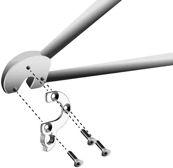 Load image into Gallery viewer, Union schaltauge dropout hg-253 incl. screws
