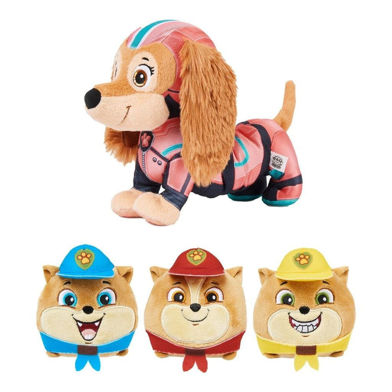 Load image into Gallery viewer, Paw patrol mighty movie knuffel liberty en poms
