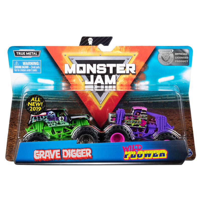 Load image into Gallery viewer, Monster high monster jam die-cast trucks 1:64 2 stuks assorti
