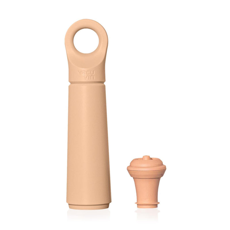 Load image into Gallery viewer, Vacuvin vacu vin wine saver loop + stopper terra
