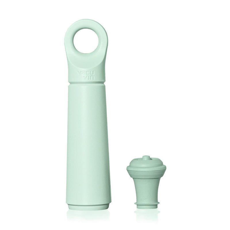 Load image into Gallery viewer, Vacuvin vacu vin wine saver loop + stopper jade

