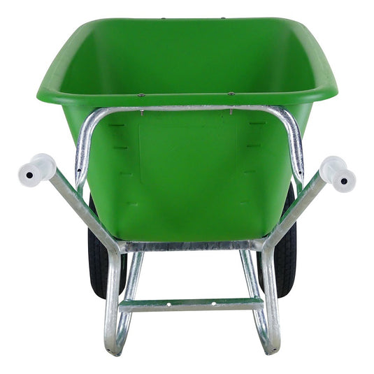Fort producten kruiwagen f s 165l groen hdpe bak verz onderstel 2 wiel