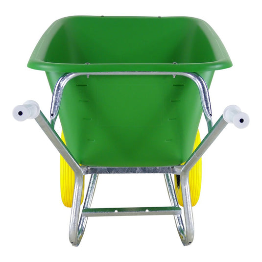 Fort producten kruiwagen f s 165l groen hdpe bak 2 wiel nooitmeerlek