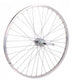 Shimano achterwiel 28 sp. alu spaak 13 basic zilver remnaaf