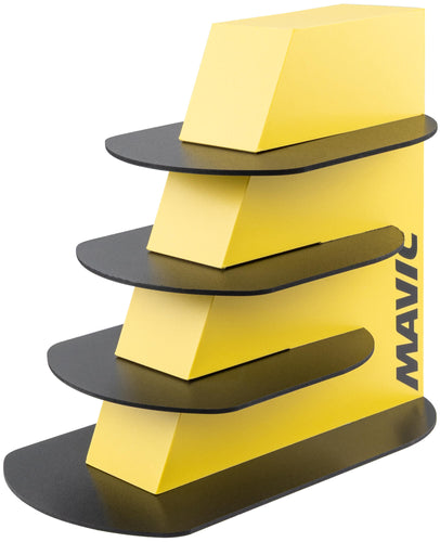 Mavic brillentoren verkoopdisplay glasses tower yellow f. 4 glasses