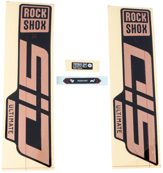 Rockshox decor set signatur series decal set rs sid ult. copper look