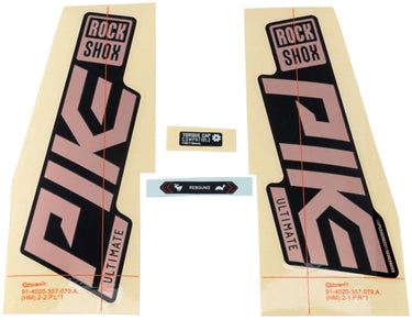 Rockshox dekor set signatur series decal set rs pike ult. matt copper