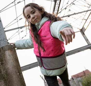 Wowow kinderweste zippy jacket pink reflective children zippy pink gr. m
