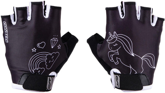 Contec kinderhandschoen unicorn ct glove unicorn black white - m