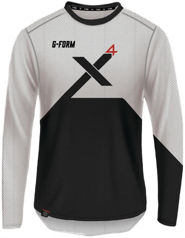 G-form langarmshirt pro-x4 longarm shirt pro x-4 s white black