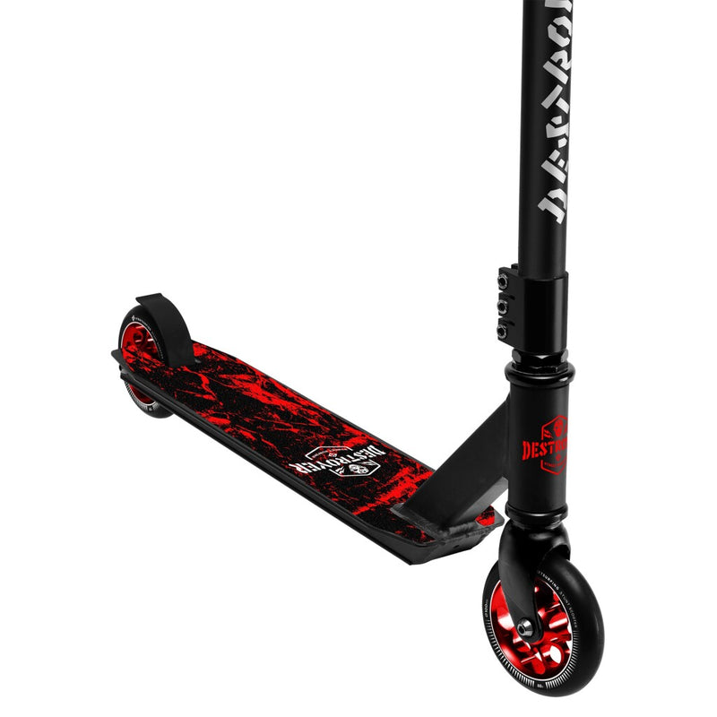 Load image into Gallery viewer, Street Surfing Street Surfing Stuntstep Destroy Red Lightning Zwart Rood
