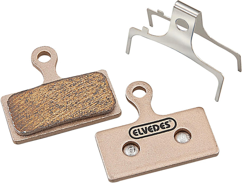 Afbeelding laden in galerijviewer, Schijfremblokset Elvedes Shimano BR-M666, M785, M985, M988, R785, RS785 - gesinterd (1 paar)
