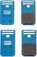 Contec scheibenbremsbelag discstop+ cbp-670 ct disc brake pads cbp-670 organic 4 pcs.