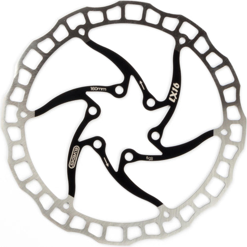 Elvedes remschijf LX16 One Piece 160mm zwart