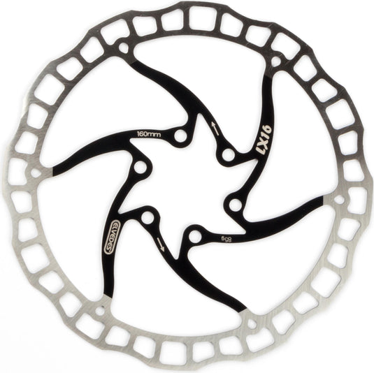 Elvedes remschijf LX16 One Piece 160mm zwart